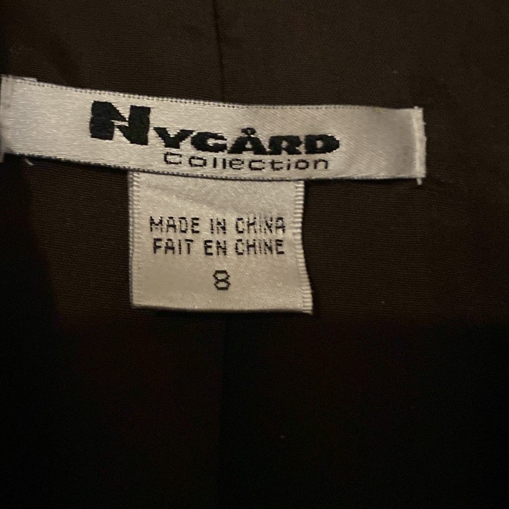 Nygard Medium Length Brown Embroidered Coat/Jacket Size 8 - Picture 3 of 9
